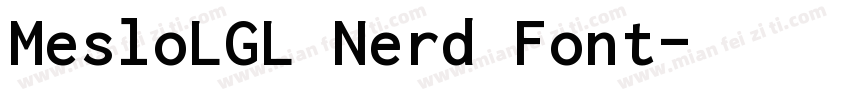 MesloLGL Nerd Font字体转换